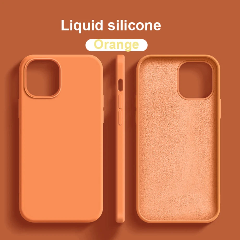 Coque en silicone liquide pour iPhone – Finition premium, antichoc & douce au toucher – Compatible iPhone