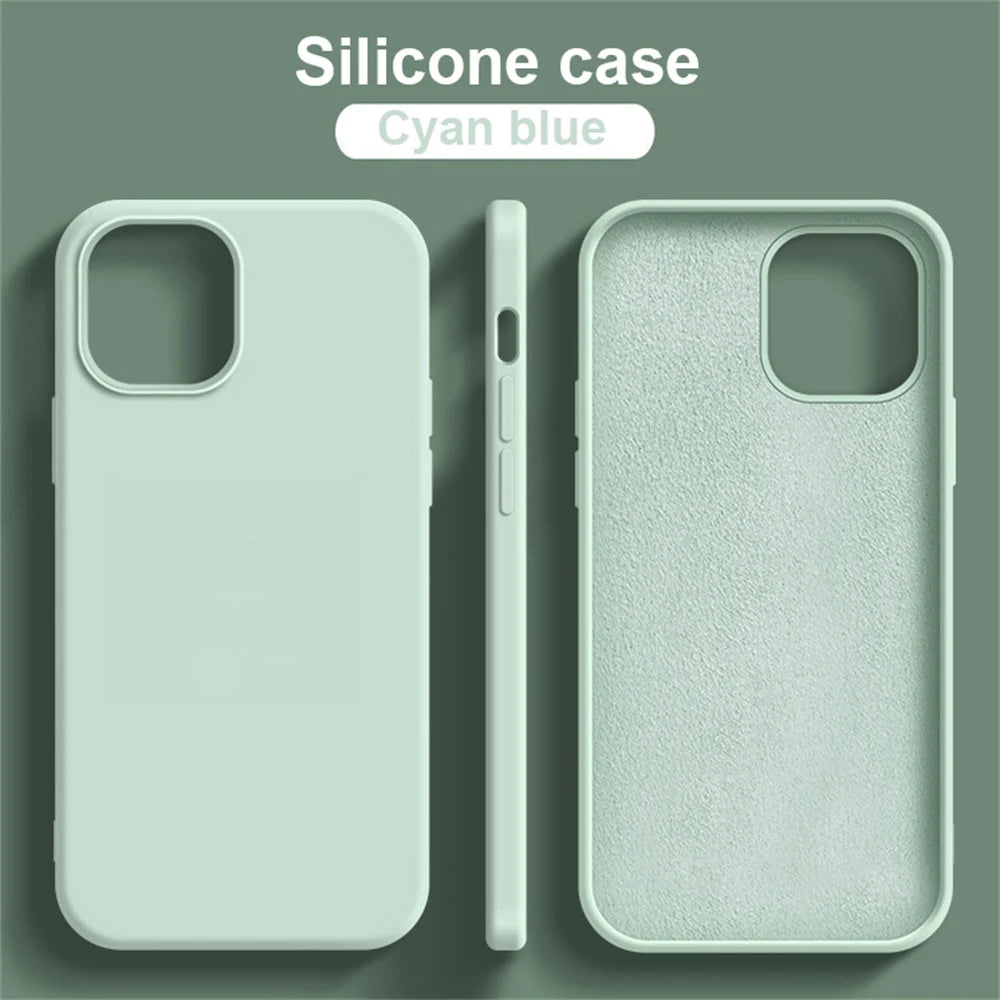 Coque en silicone liquide pour iPhone – Finition premium, antichoc & douce au toucher – Compatible iPhone