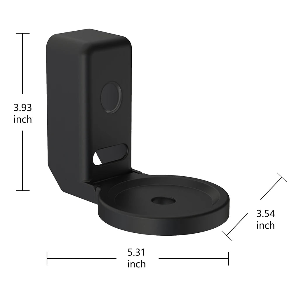 Support mural pour Echo Dot 4e et 5e génération – Fixation murale avec rangement de câble – Coque rigide