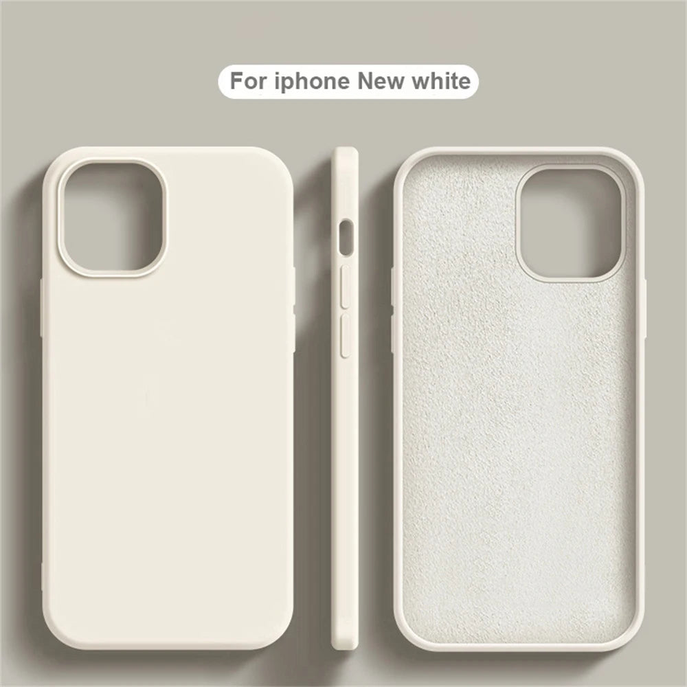 Coque en silicone liquide pour iPhone – Finition premium, antichoc & douce au toucher – Compatible iPhone