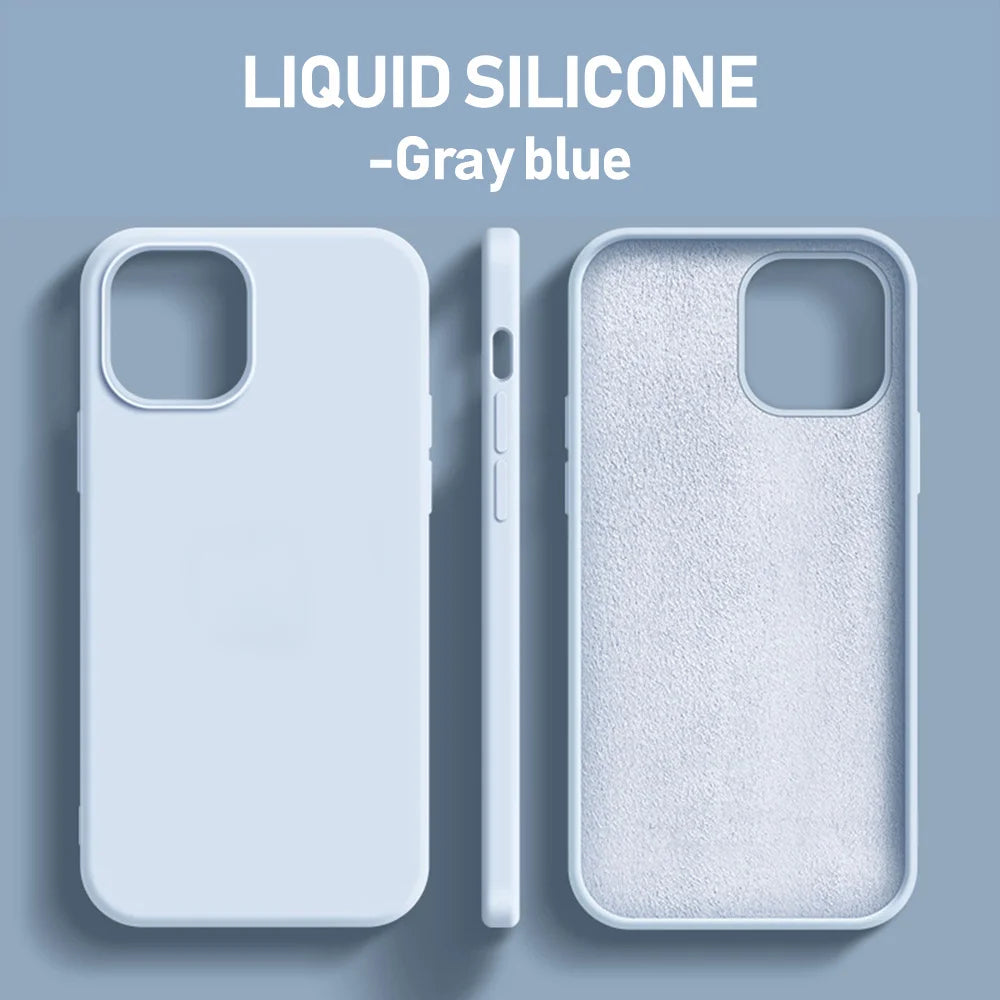 Coque en silicone liquide pour iPhone – Finition premium, antichoc & douce au toucher – Compatible iPhone