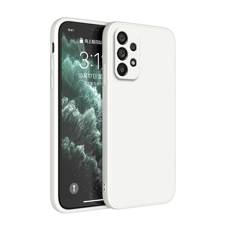 Coque en silicone avec protection caméra – Compatible Samsung Galaxy