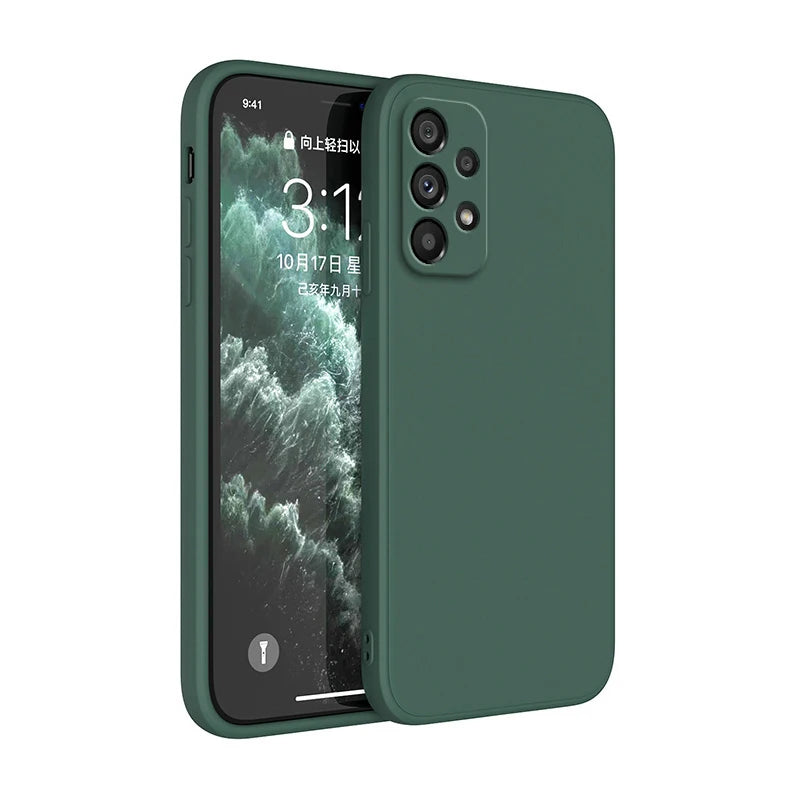 Coque en silicone avec protection caméra – Compatible Samsung Galaxy