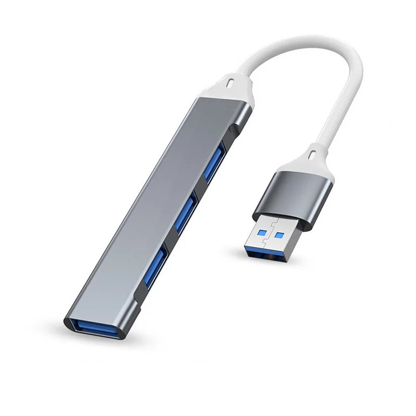 Hub USB-C 4 ports USB 3.0 – Adaptateur multi-ports OTG – Compatible MacBook Pro/Air, Huawei, PC