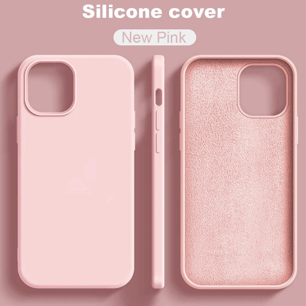 Coque en silicone liquide pour iPhone – Finition premium, antichoc & douce au toucher – Compatible iPhone