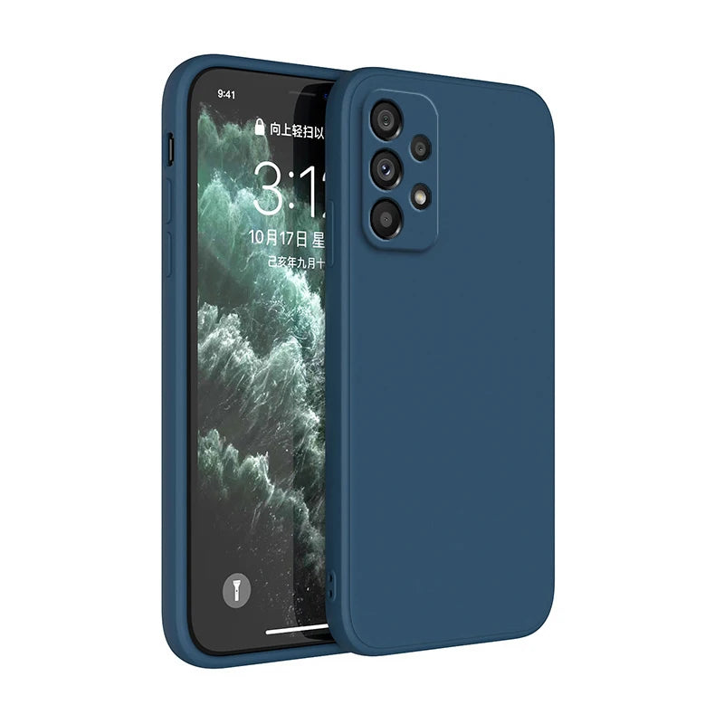 Coque en silicone avec protection caméra – Compatible Samsung Galaxy