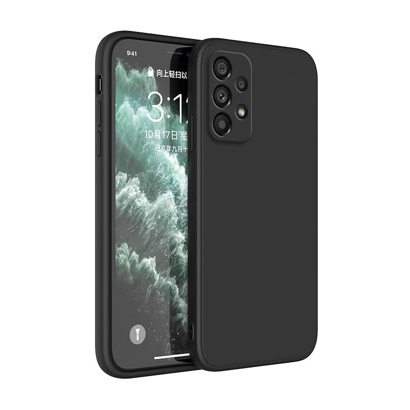 Coque en silicone avec protection caméra – Compatible Samsung Galaxy