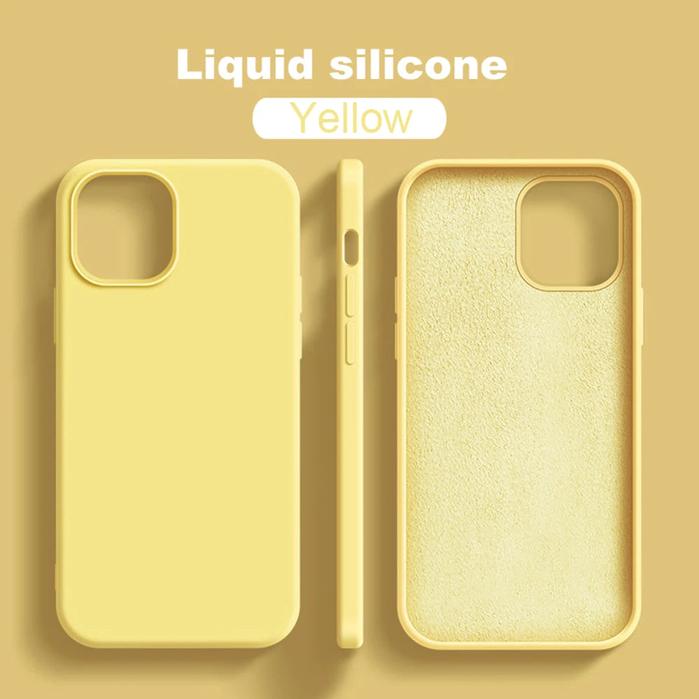 Coque en silicone liquide pour iPhone – Finition premium, antichoc & douce au toucher – Compatible iPhone