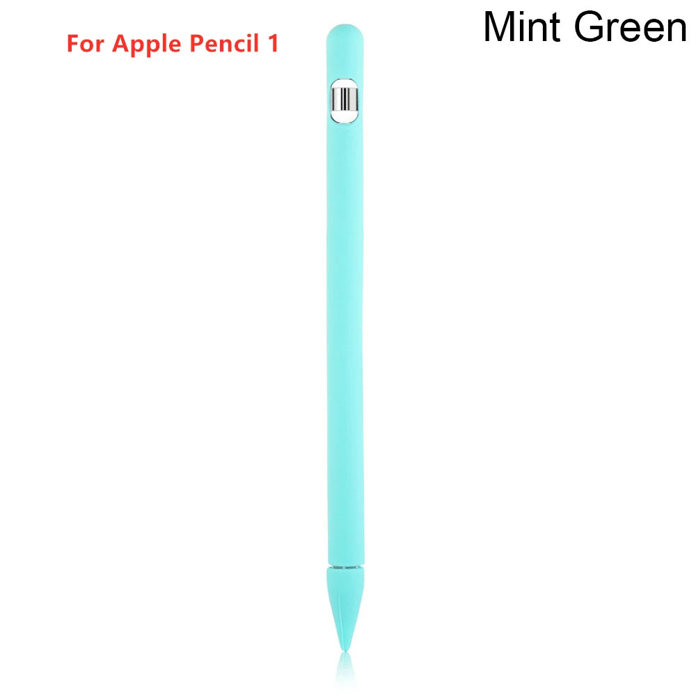 Étui de protection en silicone pour Apple Pencil 1re génération – Housse 4-en-1 colorée avec manchon antiglisse