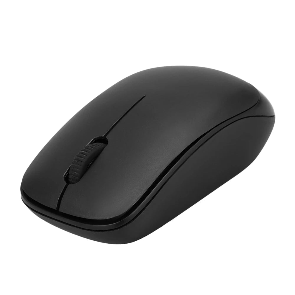 Ensemble clavier & souris sans fil 2.4GHz – Ultra fin avec récepteur USB – Compatible PC, ordinateur portable, Android TV Box
