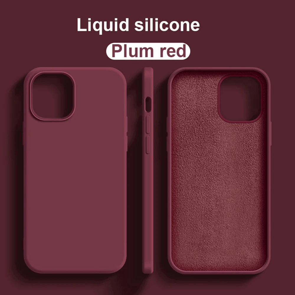 Coque en silicone liquide pour iPhone – Finition premium, antichoc & douce au toucher – Compatible iPhone
