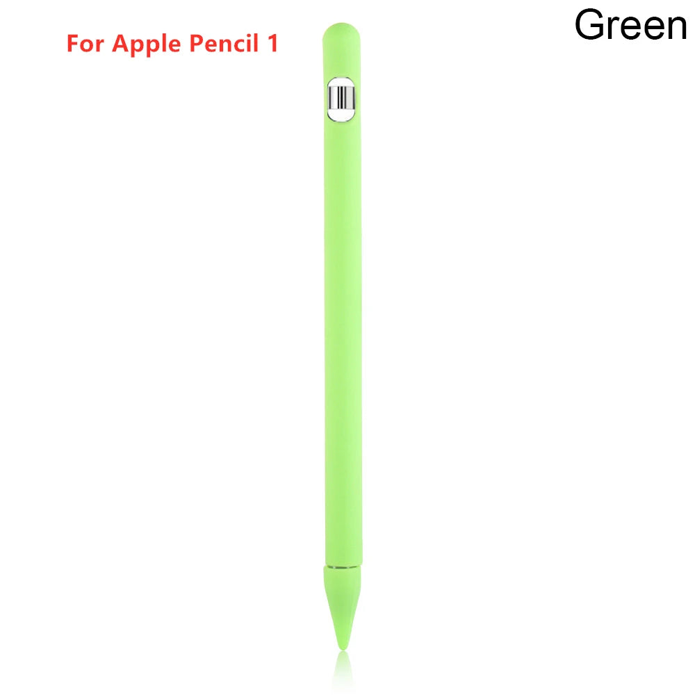 Étui de protection en silicone pour Apple Pencil 1re génération – Housse 4-en-1 colorée avec manchon antiglisse