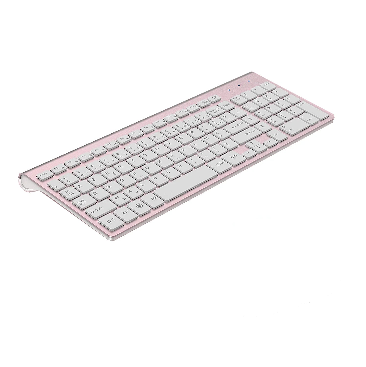 Clavier sans fil AZERTY 2.4G – Design ultra fin & silencieux – Disponible en Gris, Argent