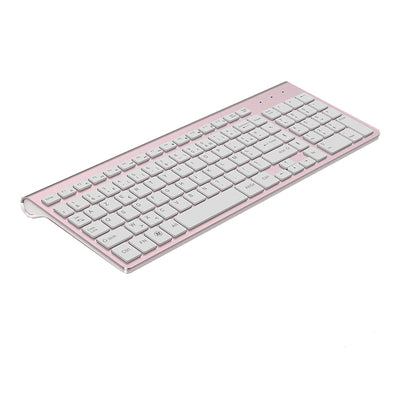 Clavier sans fil AZERTY 2.4G – Design ultra fin & silencieux – Disponible en Gris, Argent