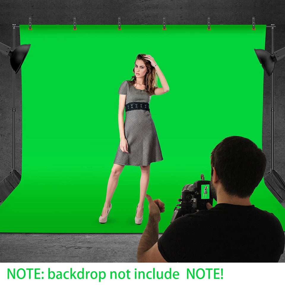 Support de fond pour écran vert – Structure chromakey pour studio photo/vidéo – Tissu vert non inclus (vendu séparément)