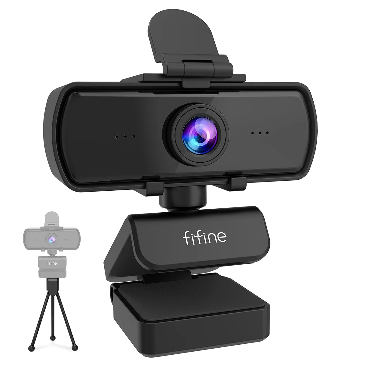 Webcam FIFINE K420 1440p HD avec micro & trépied – Streaming, visio, appels
