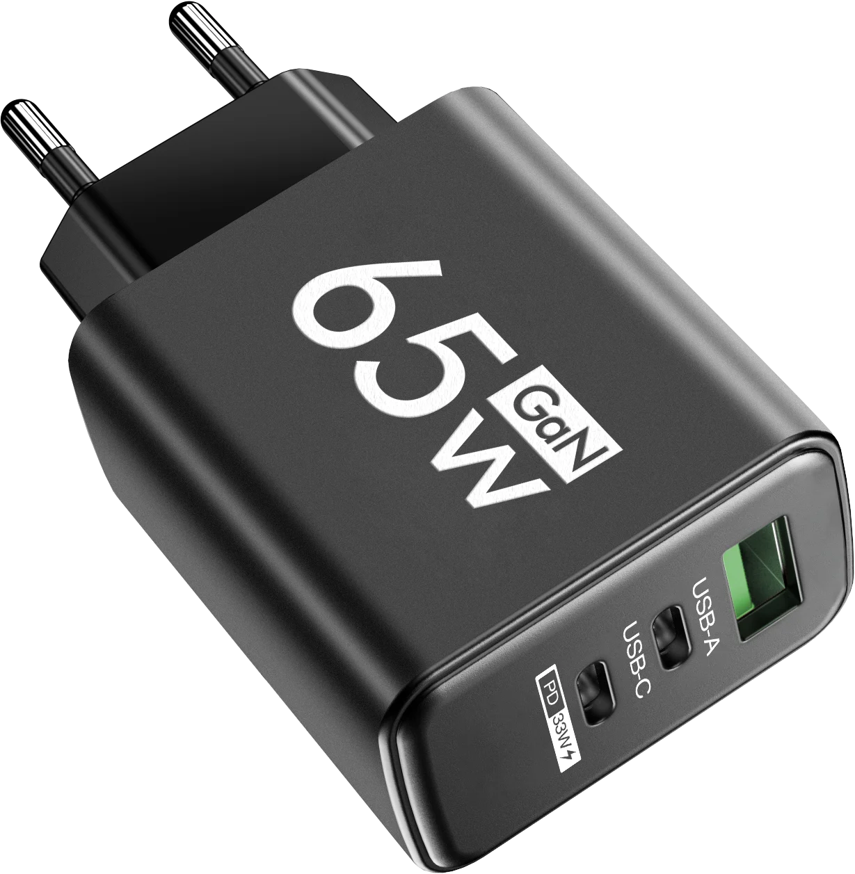 Chargeur mural rapide USB-C 65W – 3 ports – Compatible iPhone 15/14, Samsung, Xiaomi