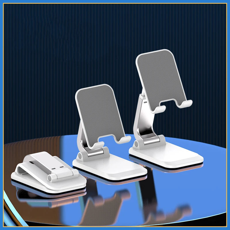 Support portable pliable – Idéal pour bureau, iPhone, iPad & tous smartphones