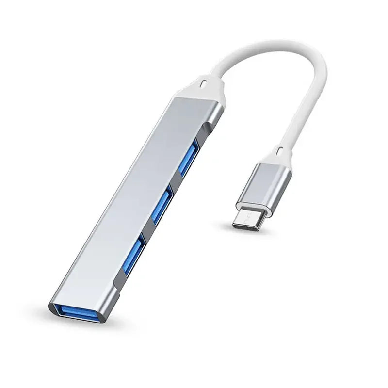 Hub USB-C 4 ports USB 3.0 – Adaptateur multi-ports OTG – Compatible MacBook Pro/Air, Huawei, PC
