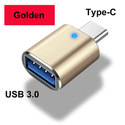 Adaptateur USB / USB-C avec LED – Connecteur OTG compatible Samsung, Huawei, Xiaomi, POCO