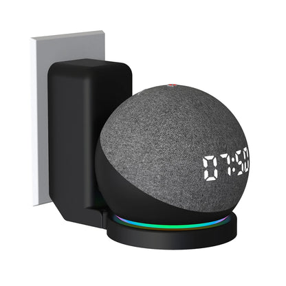Support mural pour Echo Dot 4e et 5e génération – Fixation murale avec rangement de câble – Coque rigide