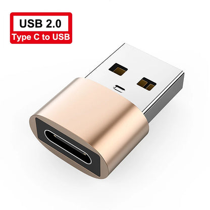 Adaptateur USB / USB-C avec LED – Connecteur OTG compatible Samsung, Huawei, Xiaomi, POCO