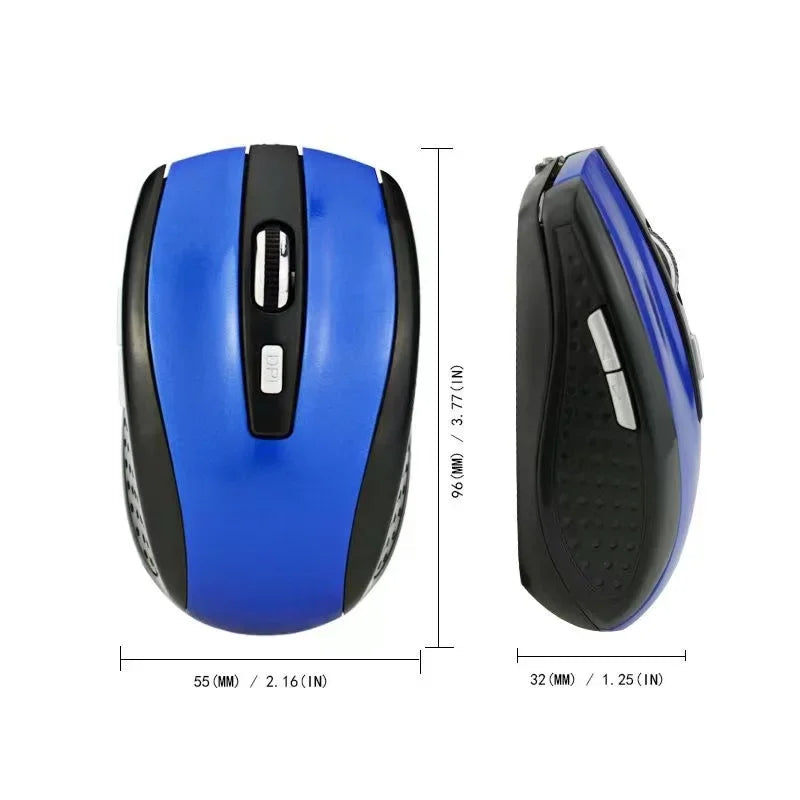 Souris sans fil silencieuse 2.4G rechargeable – DPI ajustable, portable & ergonomique – PC, Notebook, MacBook