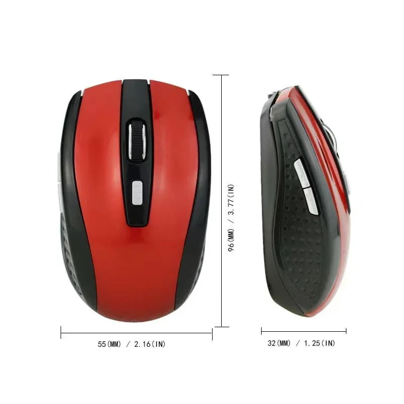 Souris sans fil silencieuse 2.4G rechargeable – DPI ajustable, portable & ergonomique – PC, Notebook, MacBook