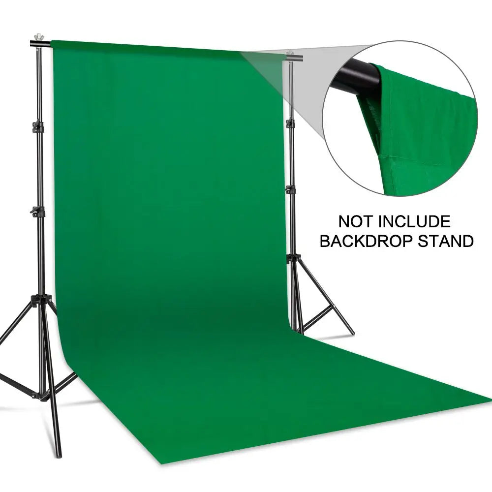 Fond de studio en coton – Vert, blanc ou noir – Spécial photo/vidéo