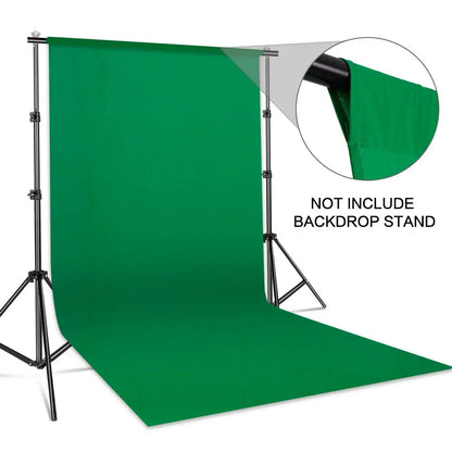 Fond de studio en coton – Vert, blanc ou noir – Spécial photo/vidéo