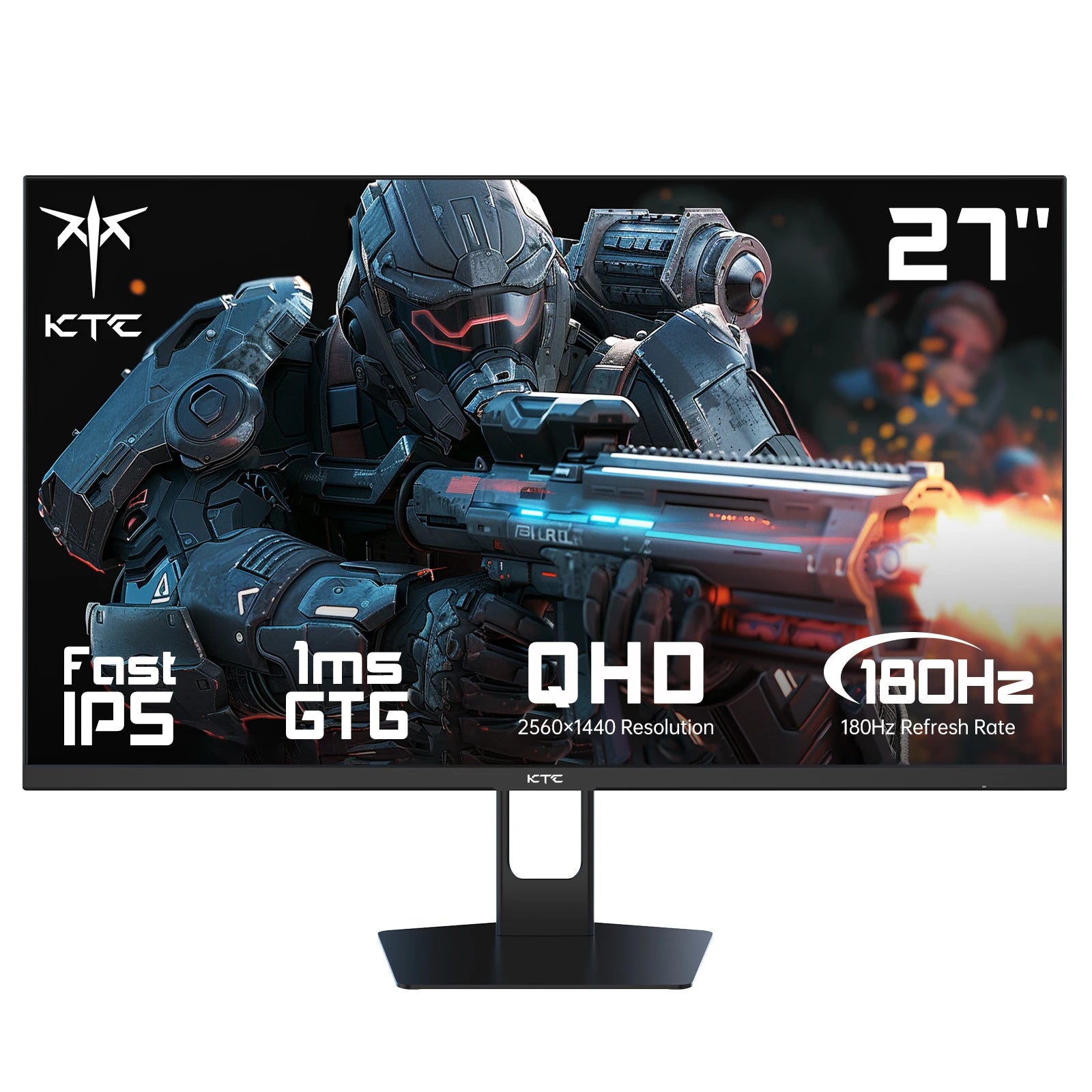 Écran PC Gamer KTC H27T22C 27” – QHD 2560x1440, 180Hz, 1ms, IPS rapide, format 16:9