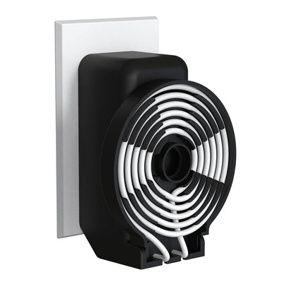 Support mural pour Echo Dot 4e et 5e génération – Fixation murale avec rangement de câble – Coque rigide
