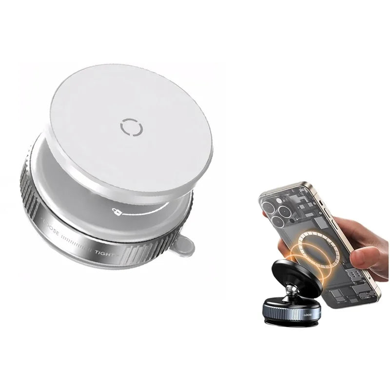 Support téléphone magnétique à ventouse – Universel pour voiture, miroir, salle de bain ou salle de sport – Compatible iPhone & Samsung