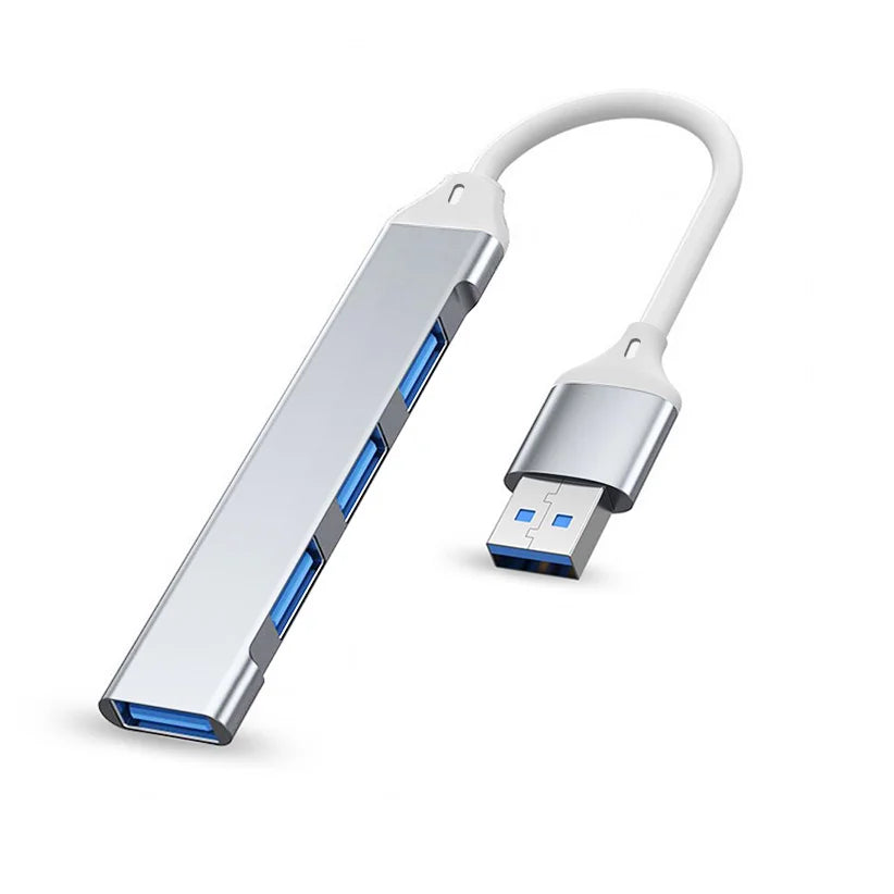 Hub USB-C 4 ports USB 3.0 – Adaptateur multi-ports OTG – Compatible MacBook Pro/Air, Huawei, PC