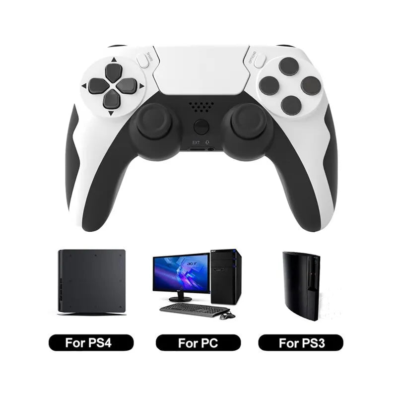 Manette sans fil P48 – Compatible PS4/PS3 & PC – Double vibration, gyroscope 6 axes