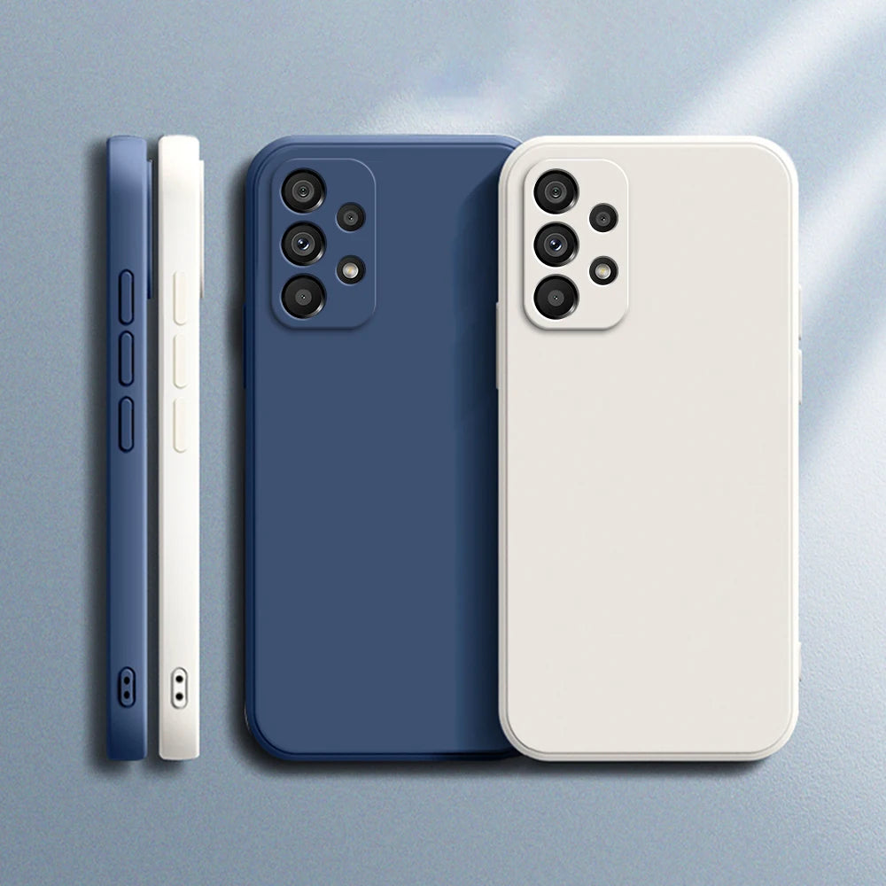 Coque en silicone avec protection caméra – Compatible Samsung Galaxy