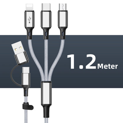 Câble multi-charge 3-en-1 – iPhone / USB-C / Micro USB