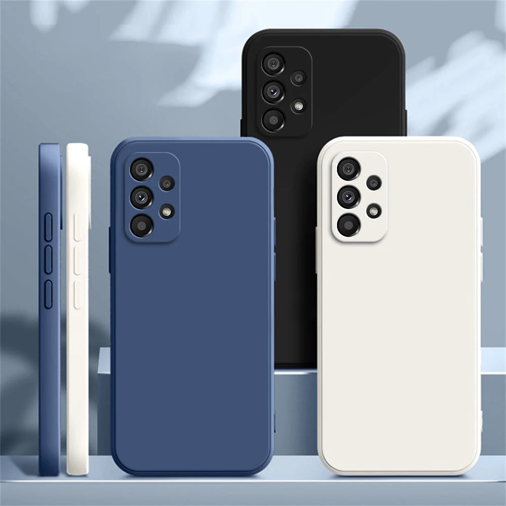 Coque en silicone avec protection caméra – Compatible Samsung Galaxy