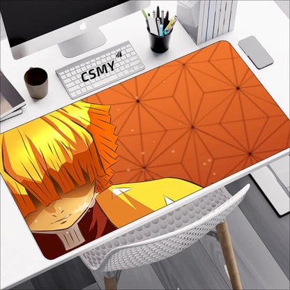 Tapis de souris gamer Demon Slayer – Grand format pour clavier & souris – Accessoire de bureau inspiré de l’anime
