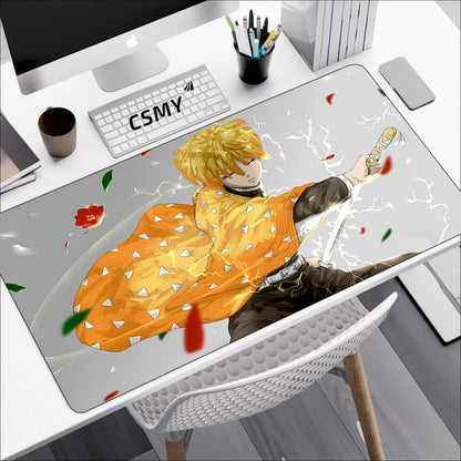 Tapis de souris gamer Demon Slayer – Grand format pour clavier & souris – Accessoire de bureau inspiré de l’anime
