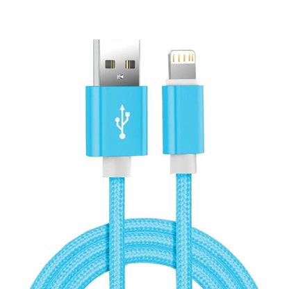 Câble USB Lightning en nylon tressé renforcé – Charge rapide – Compatible iPhone (6S à 14 Pro Max) & iPad