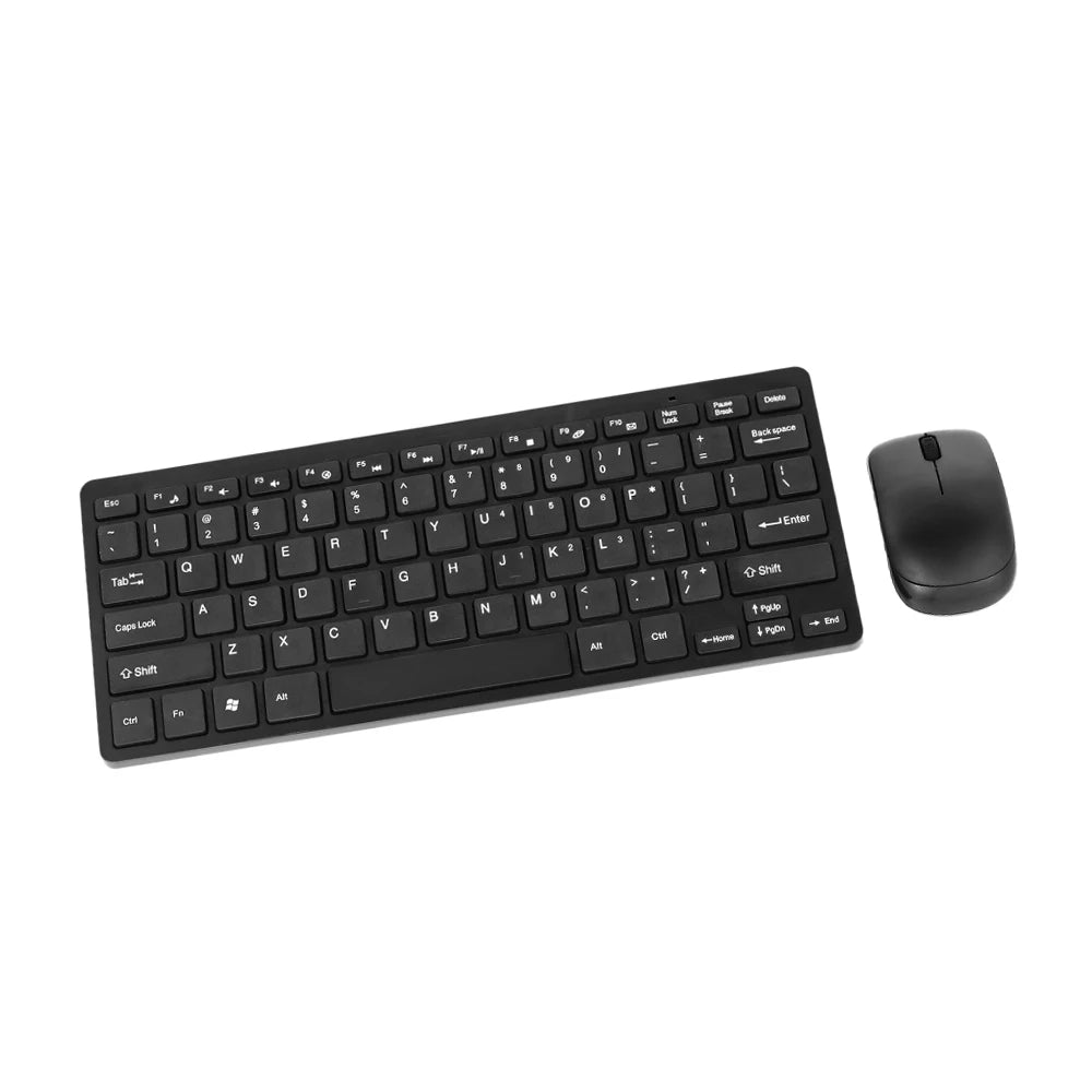 Ensemble clavier & souris sans fil 2.4GHz – Ultra fin avec récepteur USB – Compatible PC, ordinateur portable, Android TV Box