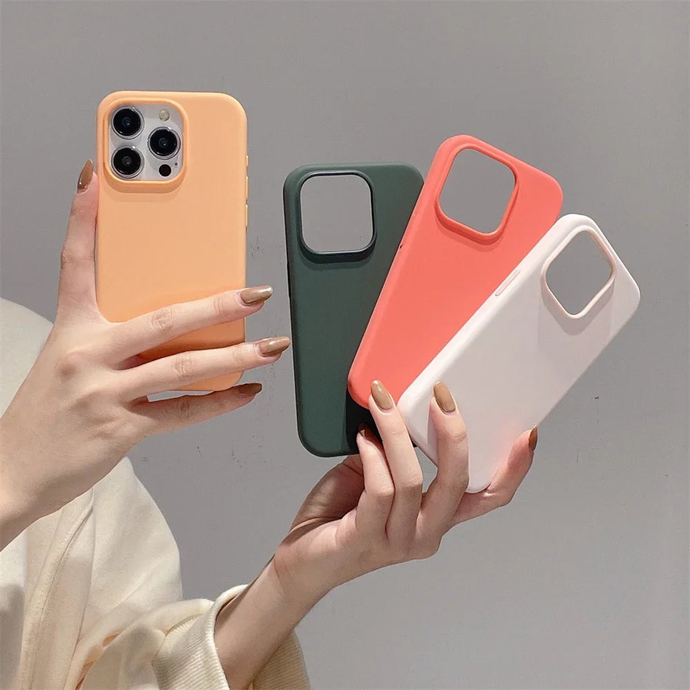 Coque en silicone liquide pour iPhone – Finition premium, antichoc & douce au toucher – Compatible iPhone